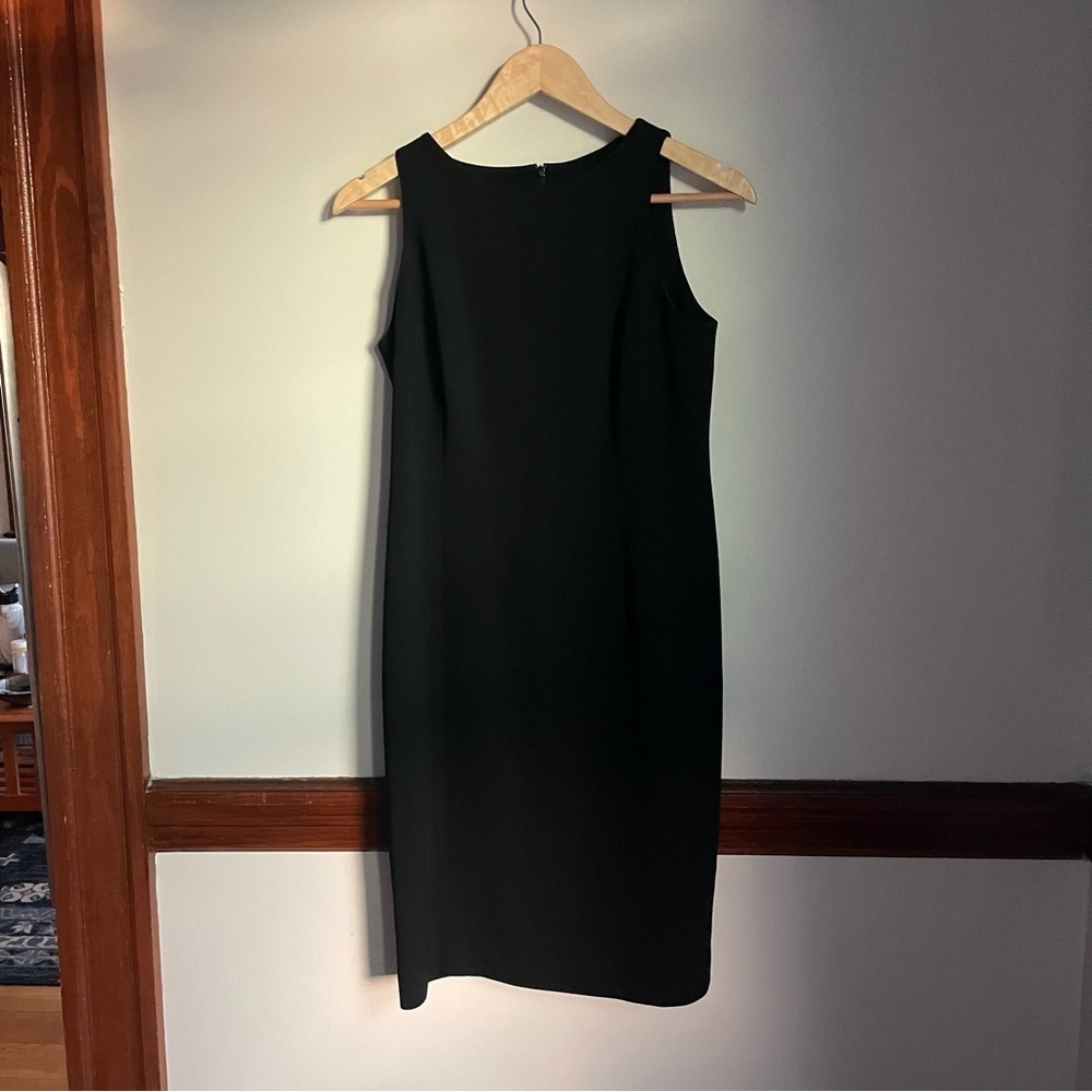 Jones New York Black Sleeveless Sheath Career‎ Dress sz 4
